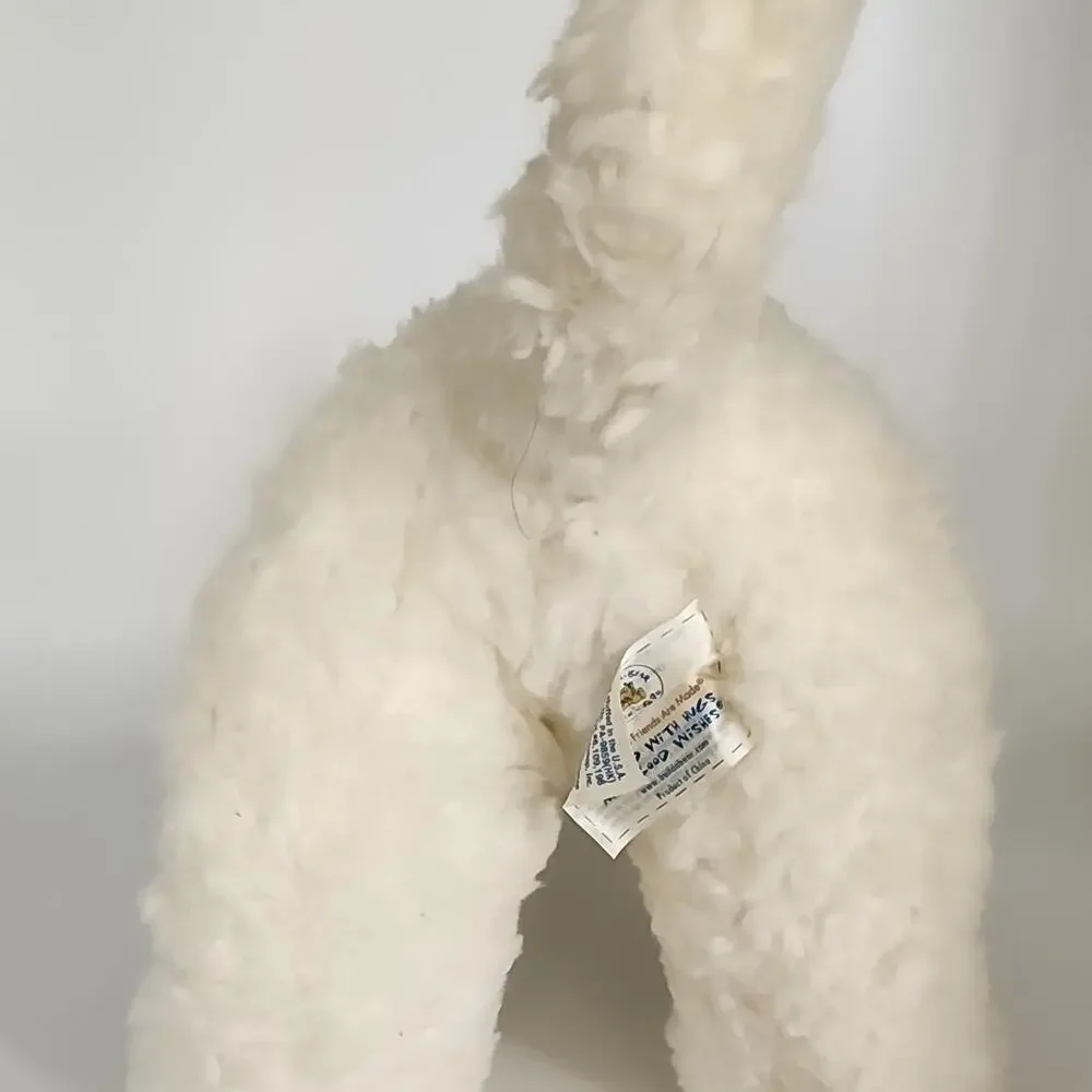 Build a Bear Workshop White Shaggy Dog 16